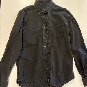 Abercrombie & Fitch Charcoal Casual Button-Down Shirt